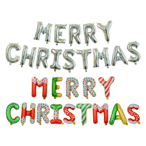 Merry Christmas Balloons New Year 2025 Foil Balloon Party Decor Theme Santa Eve