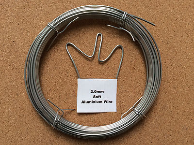 2 Mm x 10 M 14 pulgadas Swg Suave Alambre de aluminio de armadura Joyas Modelo esculpir