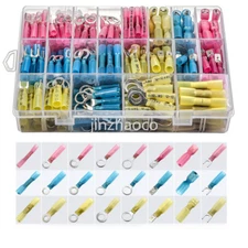 Heat Shrink Electrical Wire Connectors 10-22AWG Ring Spade Crimp Terminals US