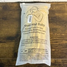 NEW - Mom & Baby - Cotton Nursing Breastfeeding Cover - Yellow