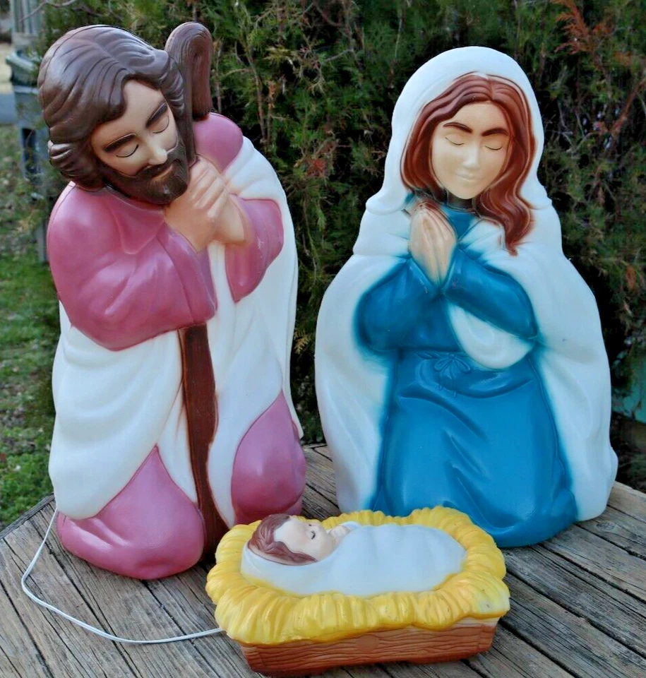 JUEGO DE 3 PIEZAS BELÉN ESPUMA GENERAL MOLDE SOPLADO VINTAGE JESÚS MARÍA JOSÉ Foto 3 de 4