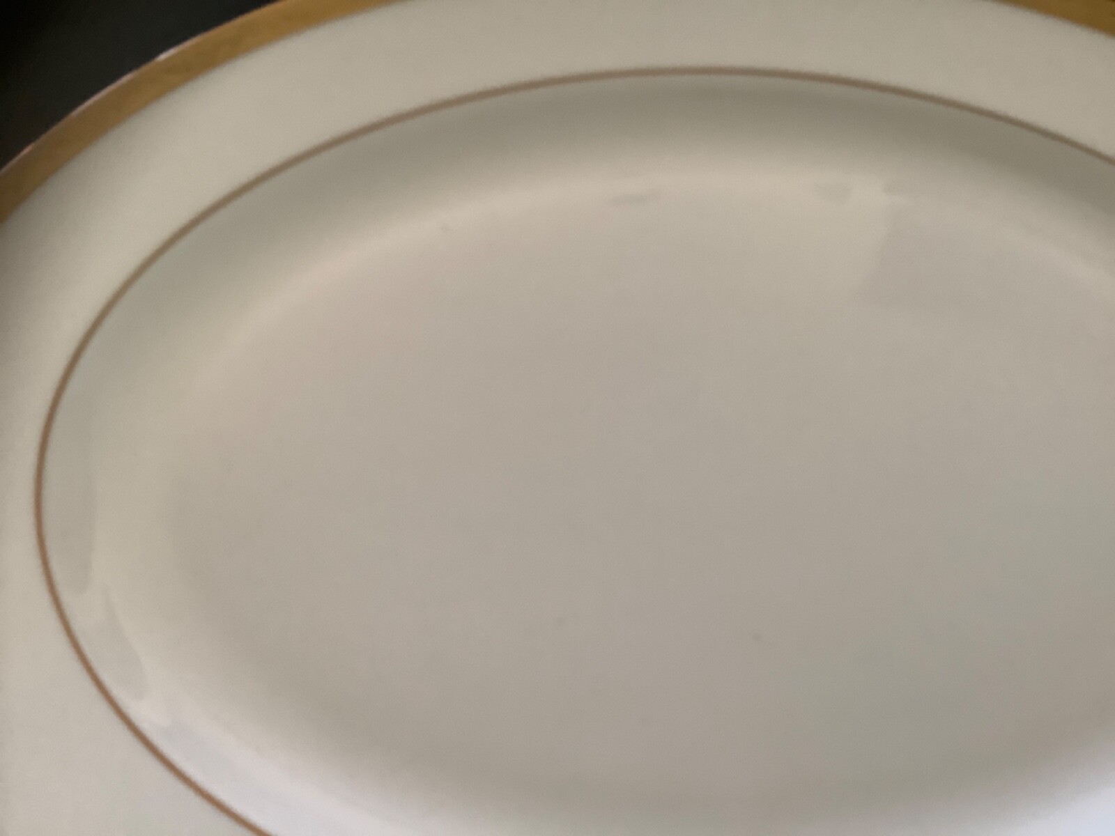 LENOX LANDMARK GOLD 13” Oval Serving Platter Plate Classic Collection