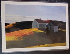 postcard Edward Hopper Mrs. Scott's House art unposted LAMINATED