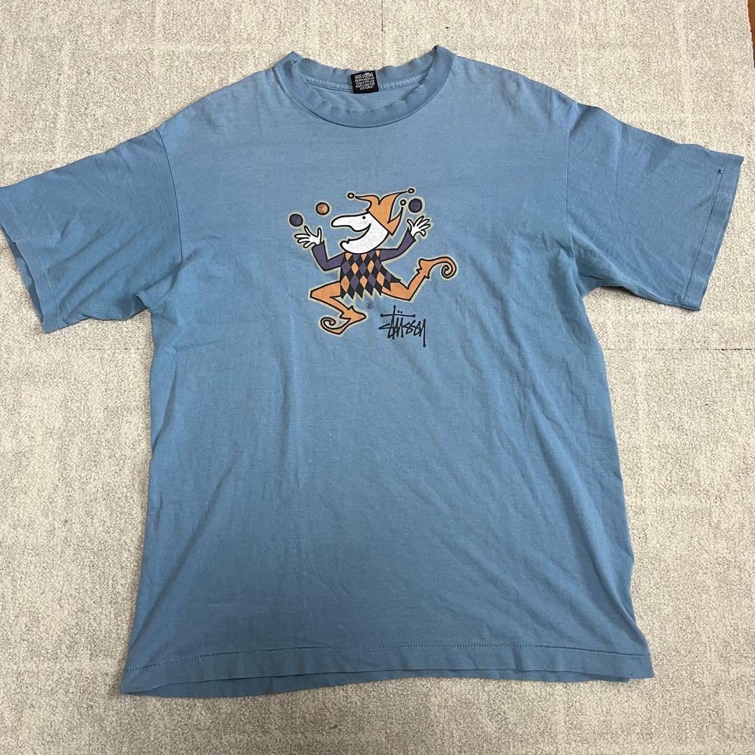 Old STUSSY Black Tag 80s Clown Blue T-shirt | eBay Old STUSSY Black Tag 80s Clown Blue T-shirt | eBay