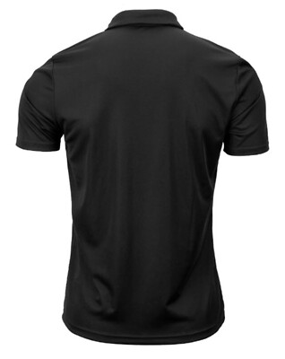 Puma Men Team LIGA Side-Line Polo T-Shirts Run Black Soccer Tee