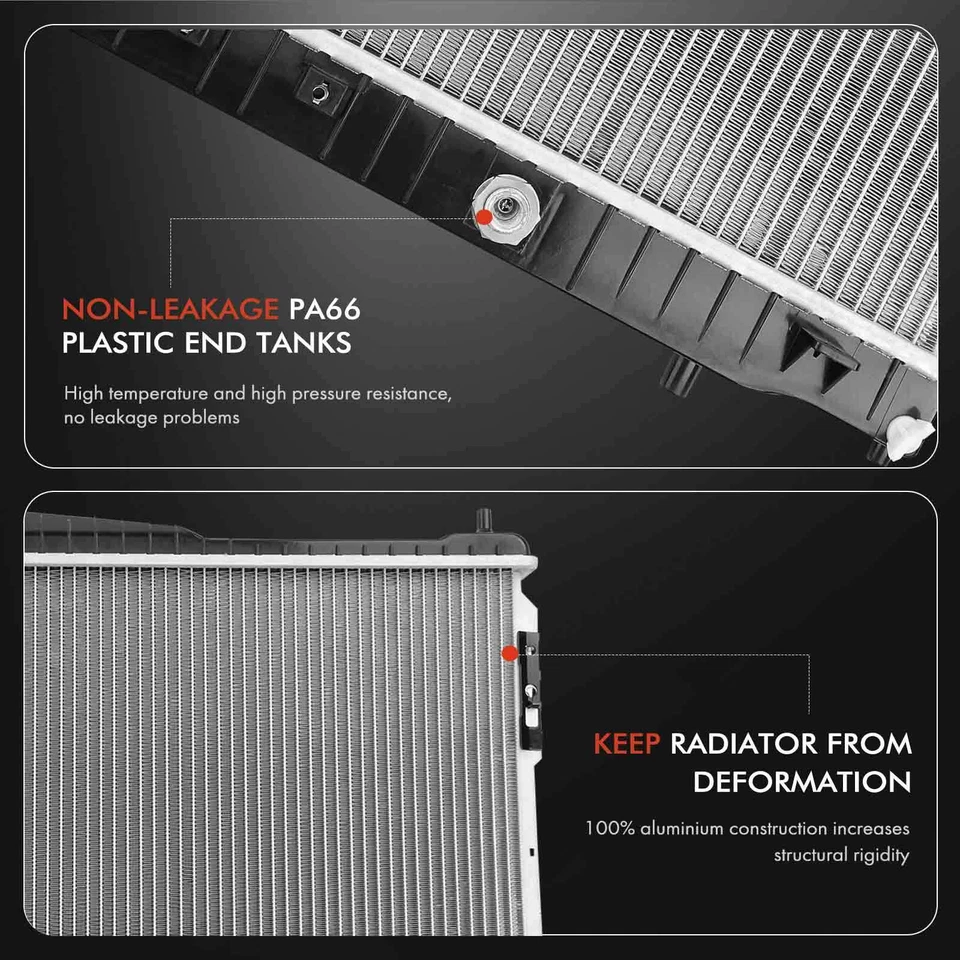 Radiador con enfriador de aceite para Chevrolet Epica Suzuki Verona 2004-2006 L6 2,5 L automático Foto 4 de 4