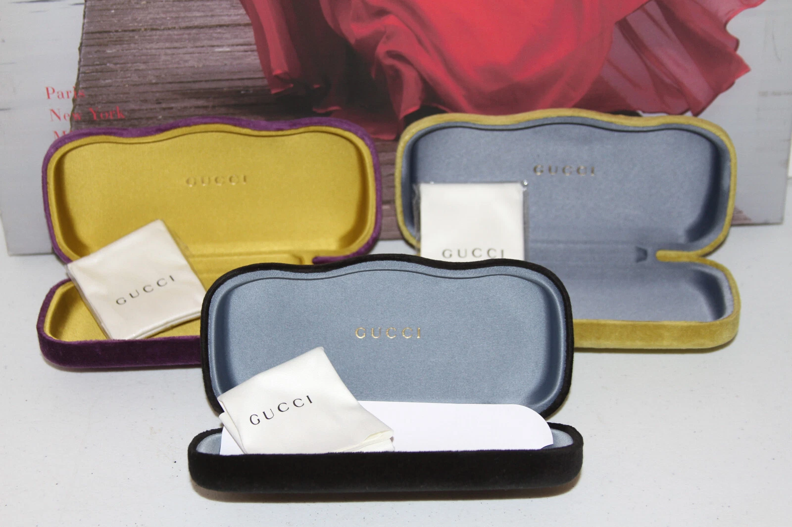 Lunettes de soleil Gucci Velvet étui rigide choisir la couleur #04 