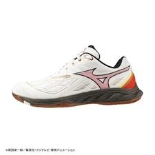 MIZUNO Wave Fang 2 "ONE PIECE" 71GA2413 32 White Orange Brown Width 3E Badminton
