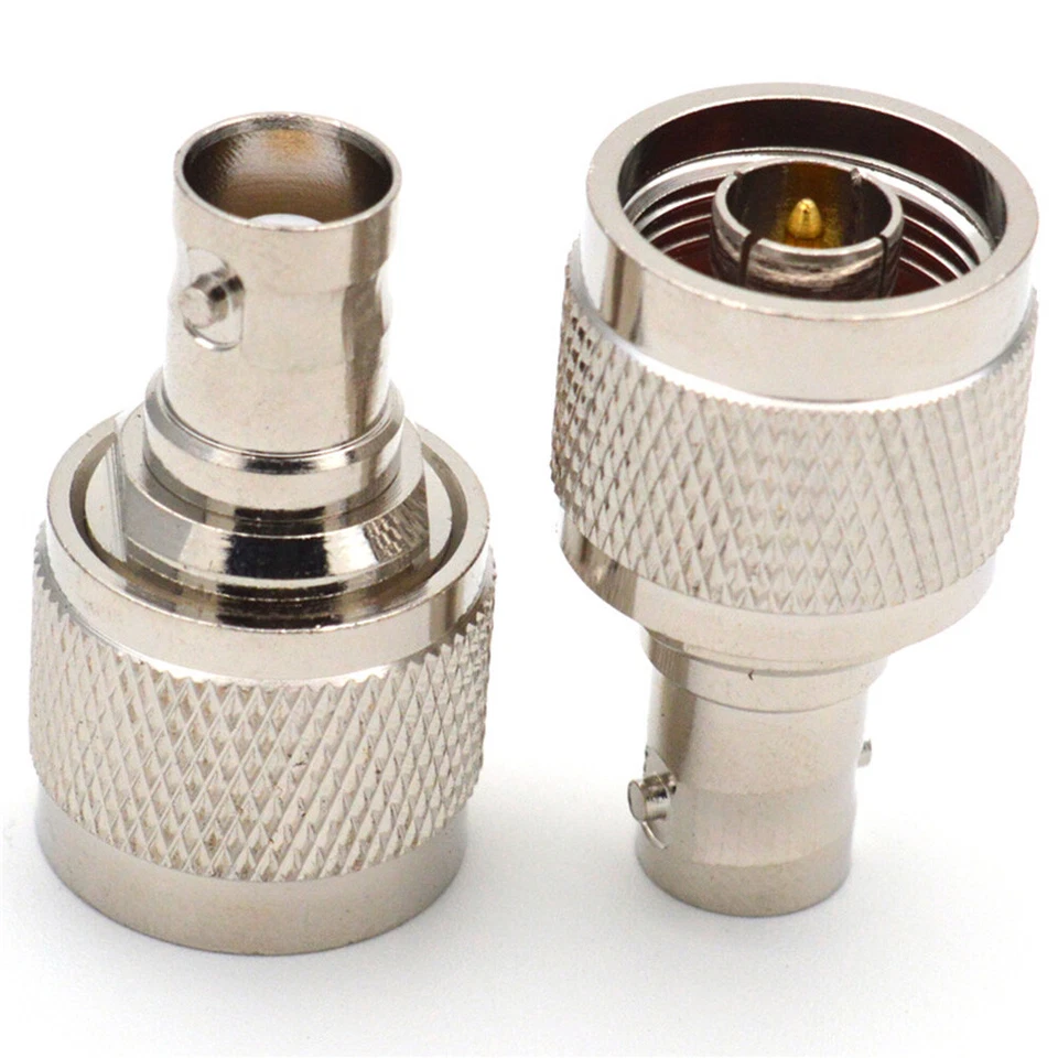 N-Type Male to BNC Female Plug Jack RF Adapter Barrel Connector 2/4PCS - Image 4 of 4