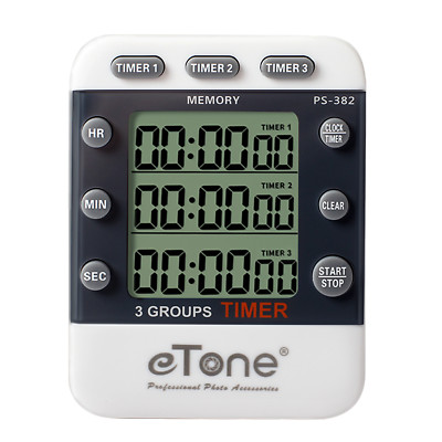 3 Channel Triple Darkroom Digital Timer Counter Film Developing Countdown Clock