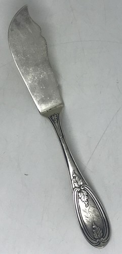 Coin Silver Butter Knife Spreader By Augustine Dunyon Portland ME c1840 Rare - Picture 1 of 10