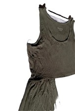 Ava Viv Green Sleeveless Long Dress, Women's Plus Size 2X
