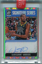 2018-19 Panini Donruss Optic KEVIN DURANT Signature Series Holo Prizm Auto RB4