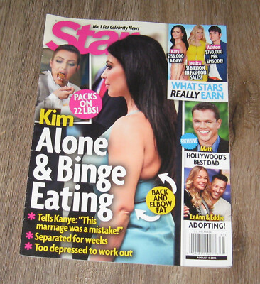 STAR 2014 magazine Kim Kardashian LeANN RIMES Eddie Cibrian MATT DAMON