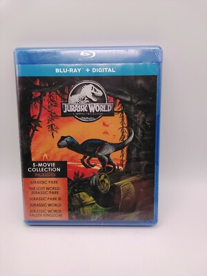 New!!! JURASSIC WORLD 5-MOVIE COLLECTION BLU-RAY ONLY Sealed No