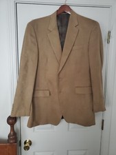 Lauren Ralph Lauren Brown Suede Sport Coat Blazer Mens Size 44L