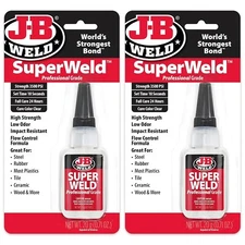 J-B Weld Superglue 20g 2 Pack - SuperWeld Professional Grade