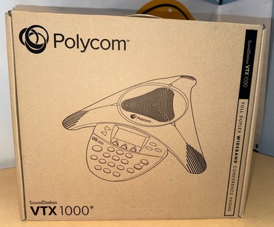Polycom SoundStation VTX 1000 Conference Phone w/2 External Microphones 6000