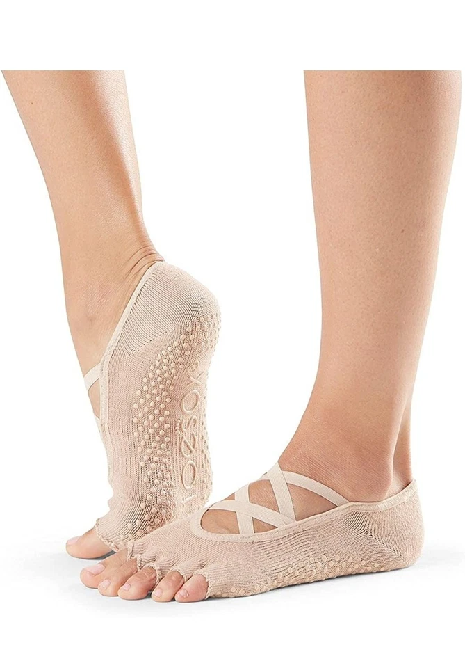 Calcetines Toe Sox Grip Pequeños 6-9.5 Buen Estado *2 Pares* Foto 2 de 4