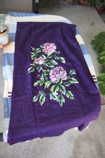 Exquisite Embroidery Asian Chinese Traditional Shawl Wrap Cape Royal Plum Purple