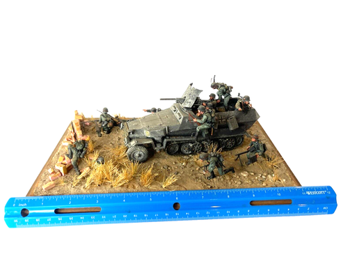 WWII German Panzergrenadier Vignette Assault Team 11pc Soldier Video War Games - Picture 18 of 19