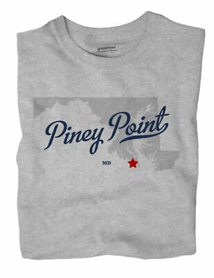 Piney Point Maryland MD T-Shirt MAP