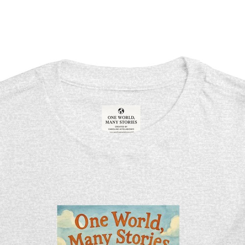 Toddler Short Sleeve Tee One World, Many Stories Design - Picture 41 of 65