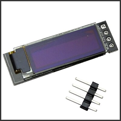 Mini 0.91 Zoll 128x32 OLED GY-SSD1306 Display BLAU I2C für Arduino Raspberry