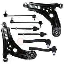 8pcs Front Suspension Tie Rods Control Arms Kit for 2004 - 2009 Suzuki Swift