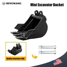 Enlarged 11.8in Mini Excavator Attachment Bucket Strong Alloy High Compatibility