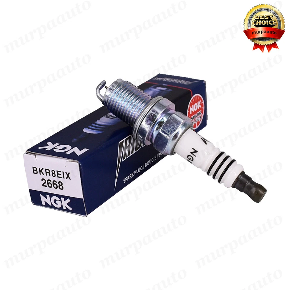 4 PIEZAS Nuevas Bujías de Iridio BKR8EIX 2668 NGK Carreras Frías EE. UU. Foto 4 de 4