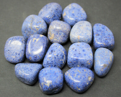 8 oz Dumortierite Tumbled Stones: 'A' Grade  Polished Crystals 1/2 lb