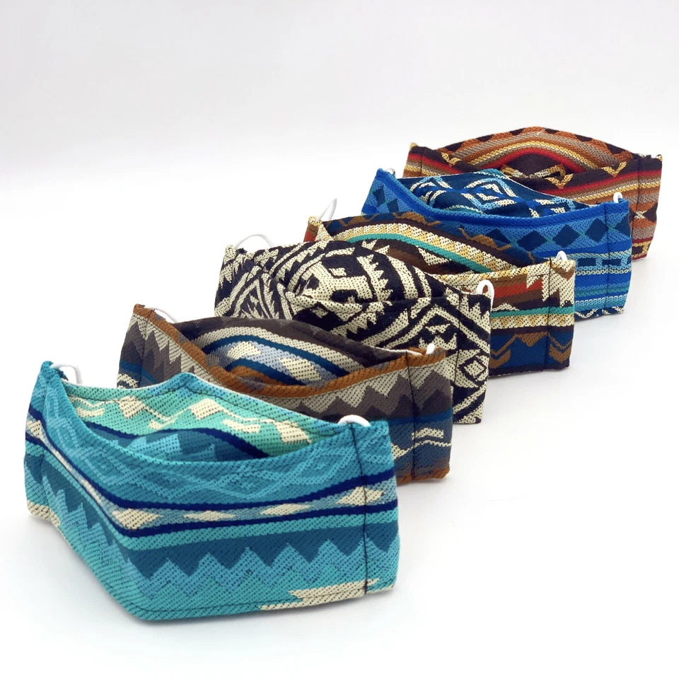 Lot of 30 Face Masks Reusable Washable AZTEC PATTERN HANDMADE IN ECUADOR UNISEX - Image 3 of 4