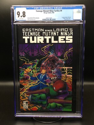 Teenage Mutant Ninja Turtles #9 1st Print CGC 9.8 1986 Wraparound Cover - RARE!