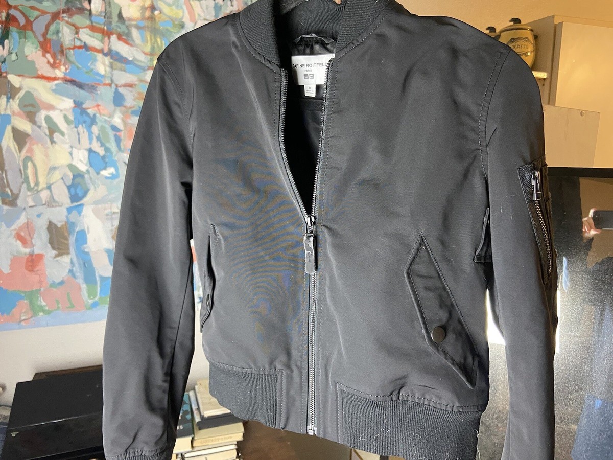 UNIQLO - ユニクロ× CARINE ROITFELD ジャケット Carine Roitfeld x Uniqlo bomber black jacket size S rare