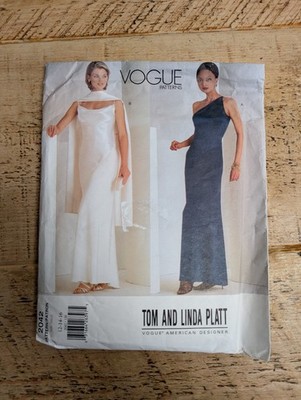 Vogue 2042 Retro Damen Abendkleid Schnittmuster UNGESCHNITTEN Gr 12 14 16