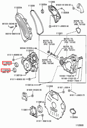 Genuine LandCruiser HDJ78 HDJ101 HDJ100 1HD Timing Cover Crankshaft Oil Seal - Picture 17 of 20