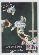 1992 Pro Set '91 Replay AFC Wild Card #55 1d2