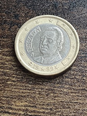 1999 Spain 1 One Euro Espana Rare Actual Coin TB8656*