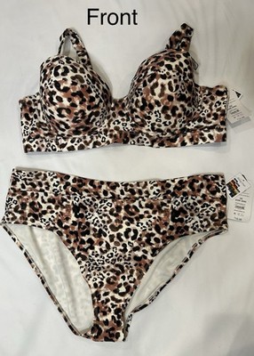 Time And True 2 Piece Swimsuit Separates Size 3X (24W-26W)