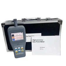 Integrated Precision Dew Point Meter with Temperature Measurement Curve Display