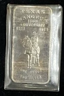 Texas Rangers 150th Anniversary 1823 to 1973 1 Troy oz .999 fine silver bar