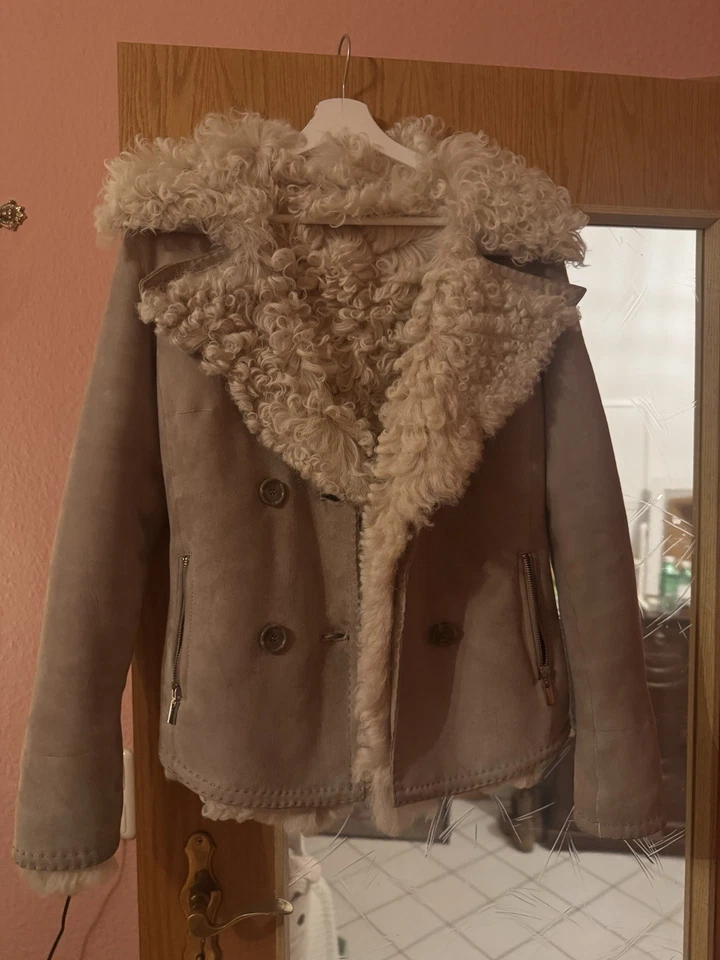 Lammfell Jacke Arma Altrosa Gr. S /36 - Bild 4 von 4