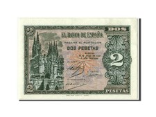 [#304262] Banknote, Spain, 2 Pesetas, 1938, UNC