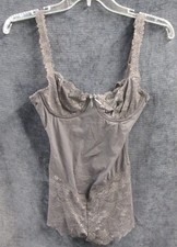 Vintage Victoria's Secret Gray Lace Underwire Bra Women's 34B
