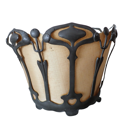 Art Nouveau Jardiniere Soporte Peltre Antiguo Metalería Planta Artes Decorativas - Imagen 2 de 9