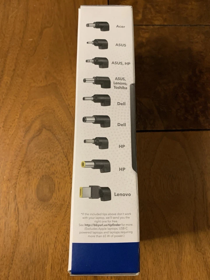 Insignia 65 Вт универсальное зарядное устройство для ноутбука (открытая коробка) - Изображение 4 из 4