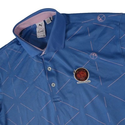 Big Cedar Invitational Puma Geometric Arnold Palmer Golf Polo Shirt Men's Large