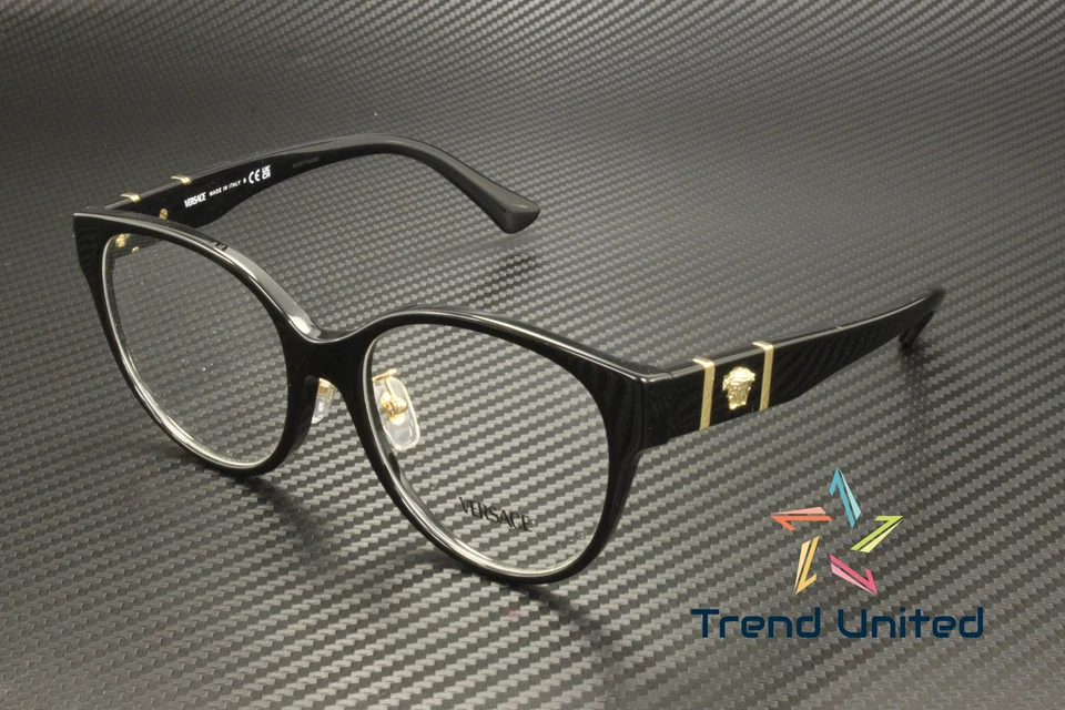 Gafas para mujer VERSACE VE3351D GB1 negras de demostración 53 mm Foto 2 de 4