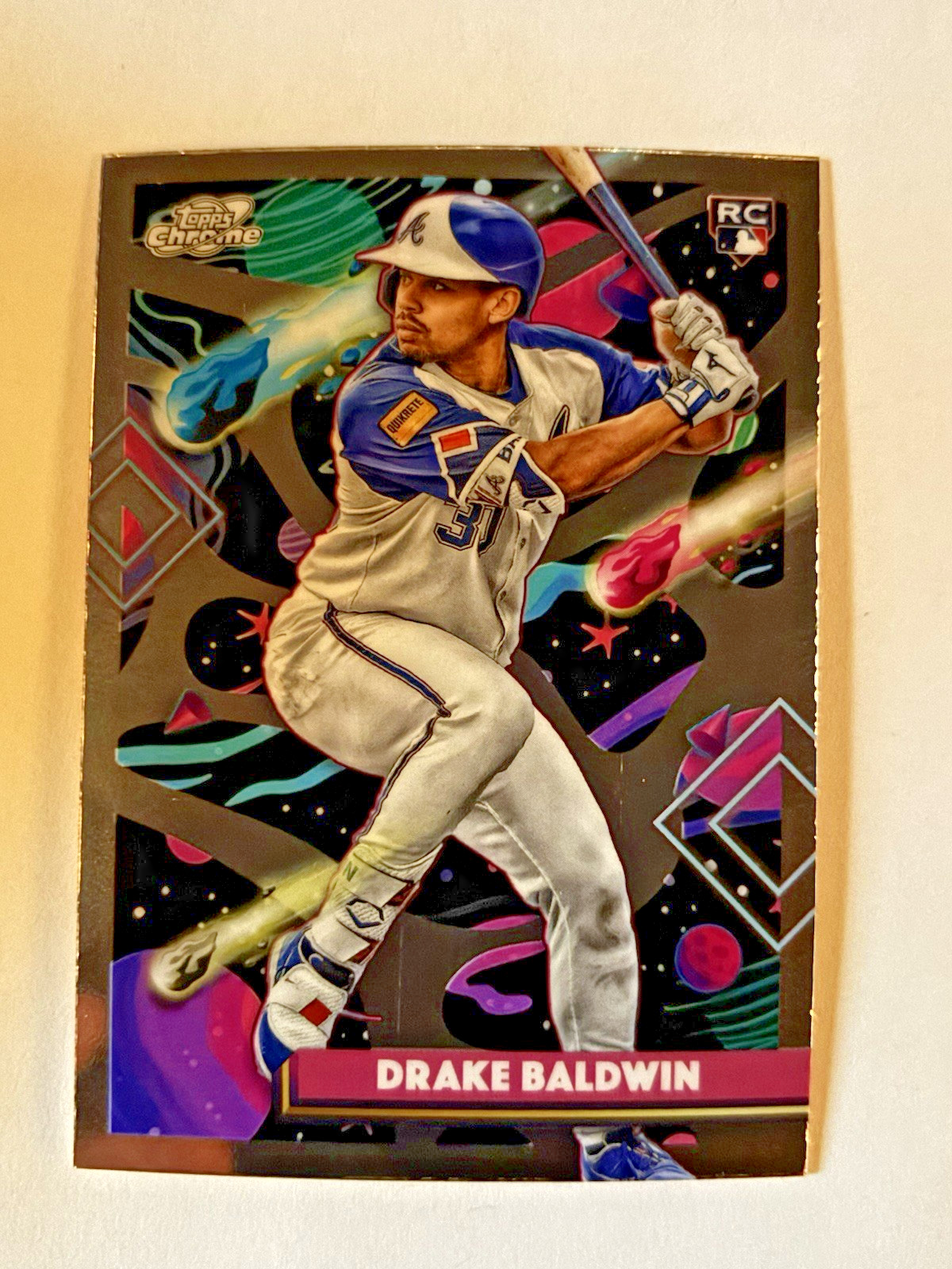 2025 Topps Chrome Cosmic RC Drake Baldwin #96 Atlanta Braves